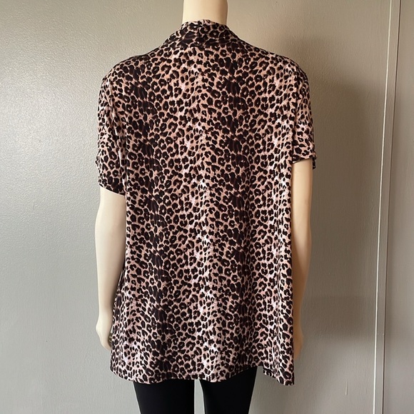 NOTATIONS, leopard print blouse, Size 3X - Picture 4 of 11
